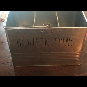 Rae Dunn metal large housekeeping tin